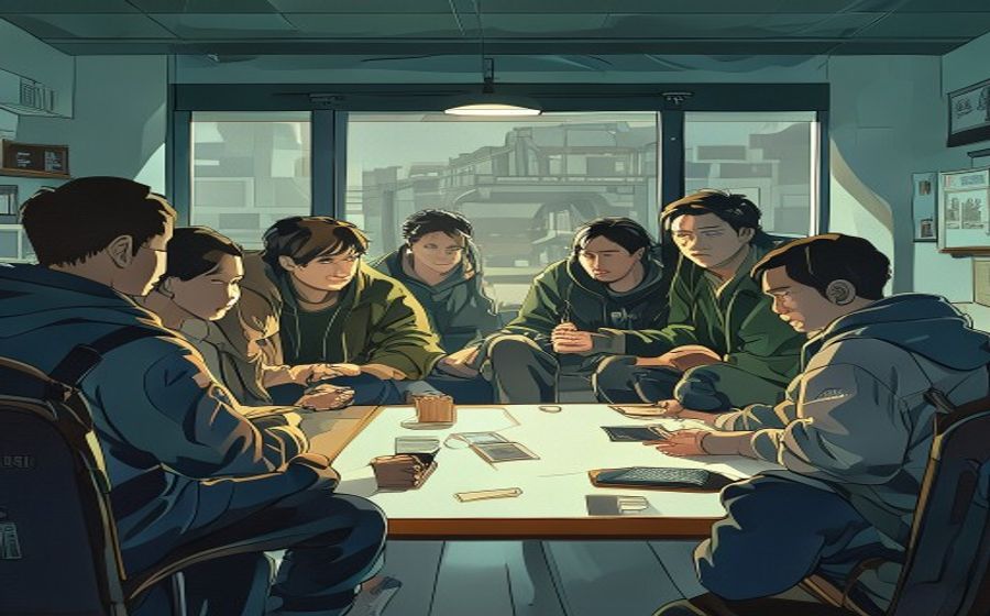 老同学合影